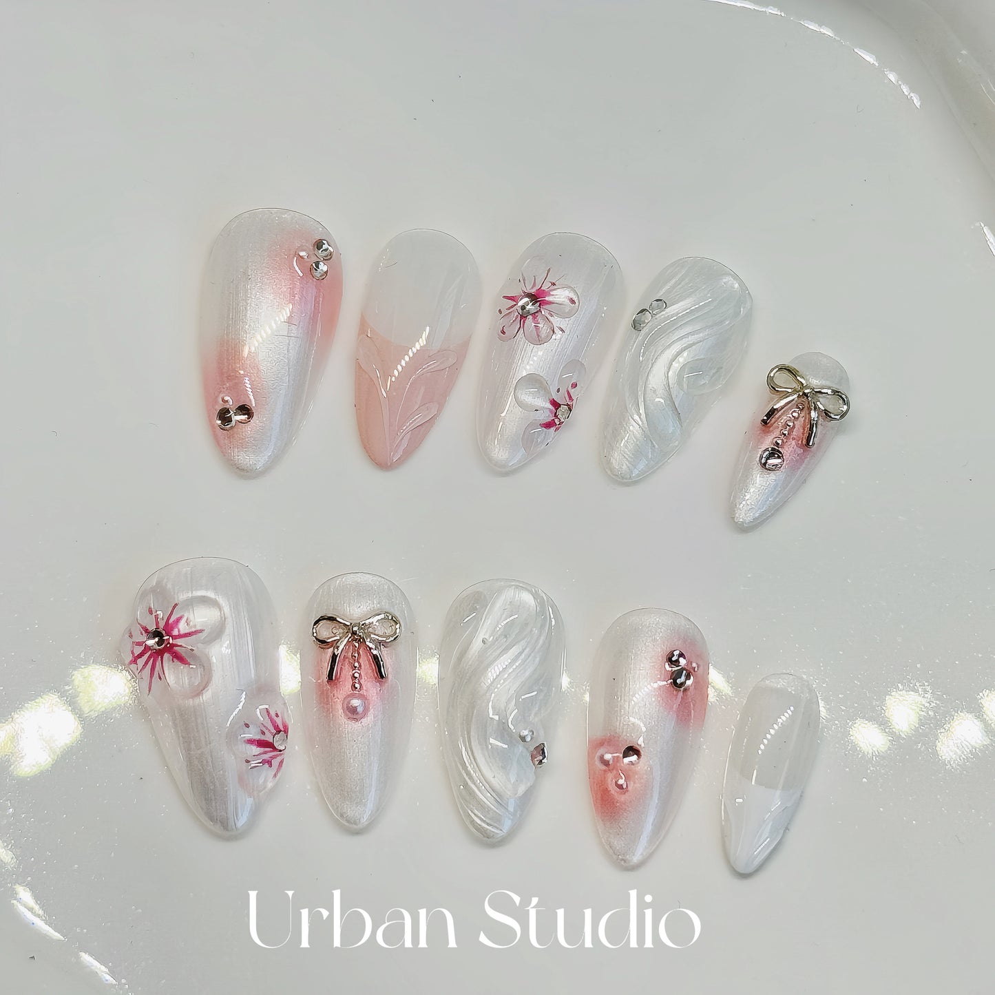 Petal Elegance Press-On Nails