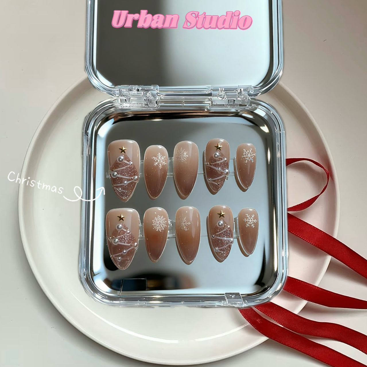 Frosted Elegance Press-On Nails