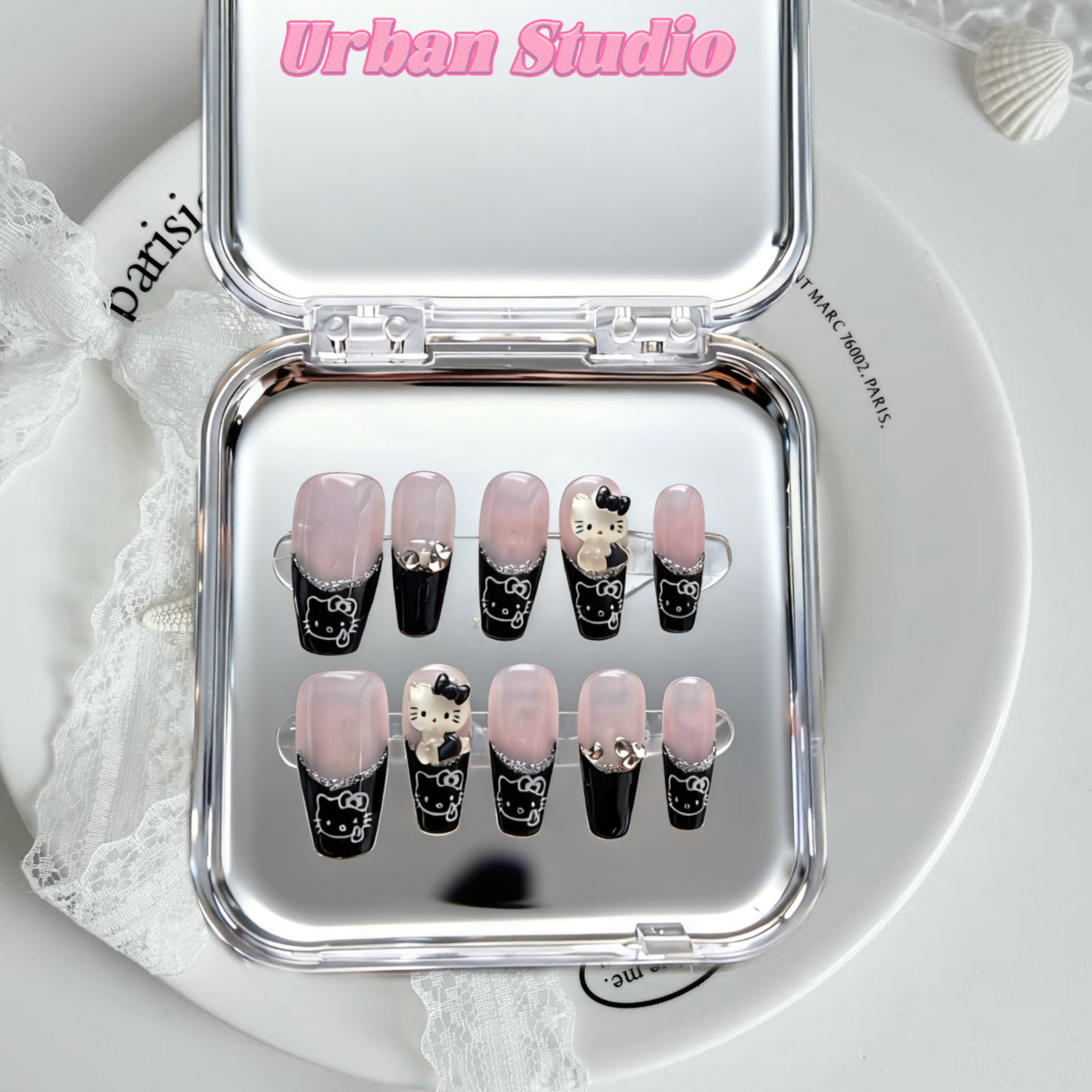 Black Kitty French Set