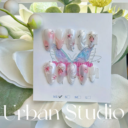 Petal Elegance Press-On Nails