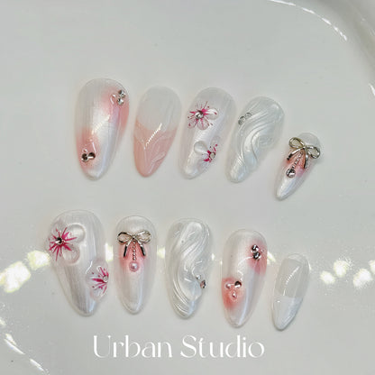 Petal Elegance Press-On Nails