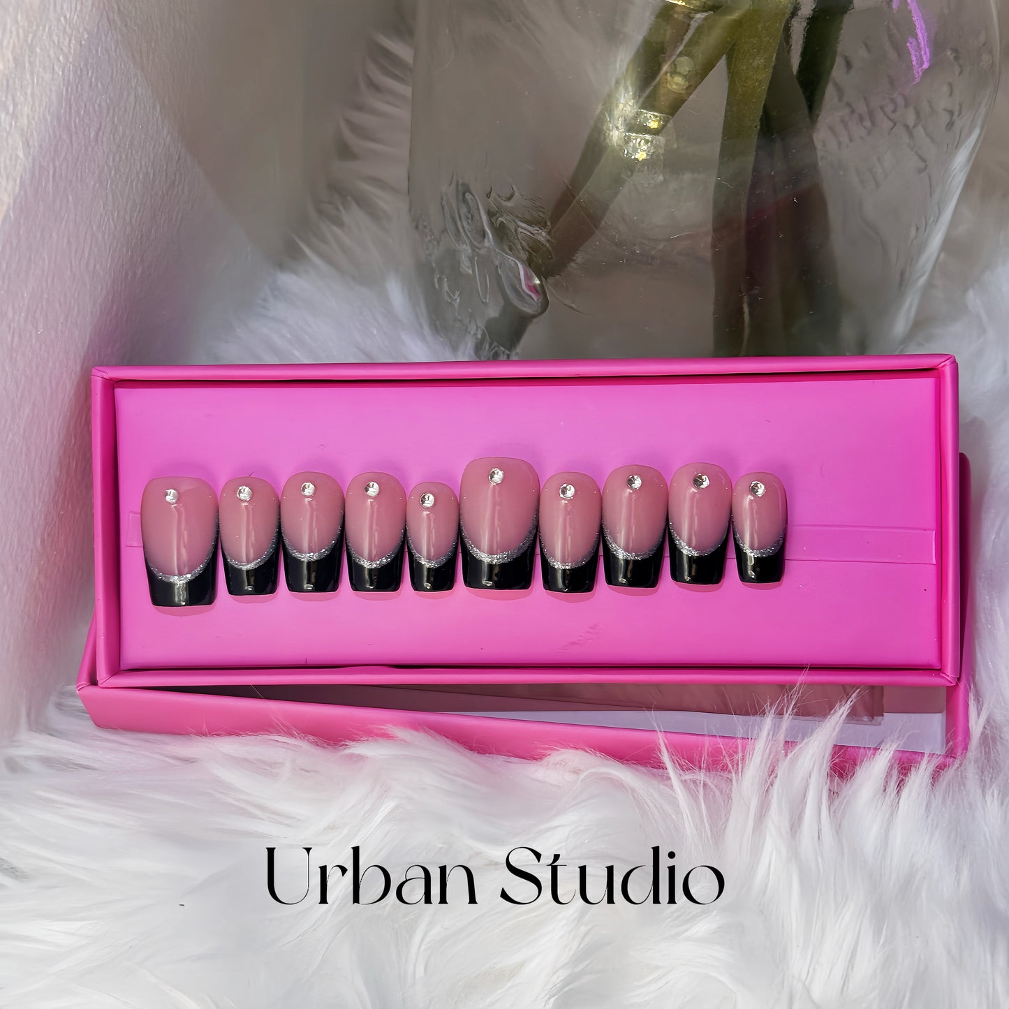 Midnight Edge Press-On Nails
