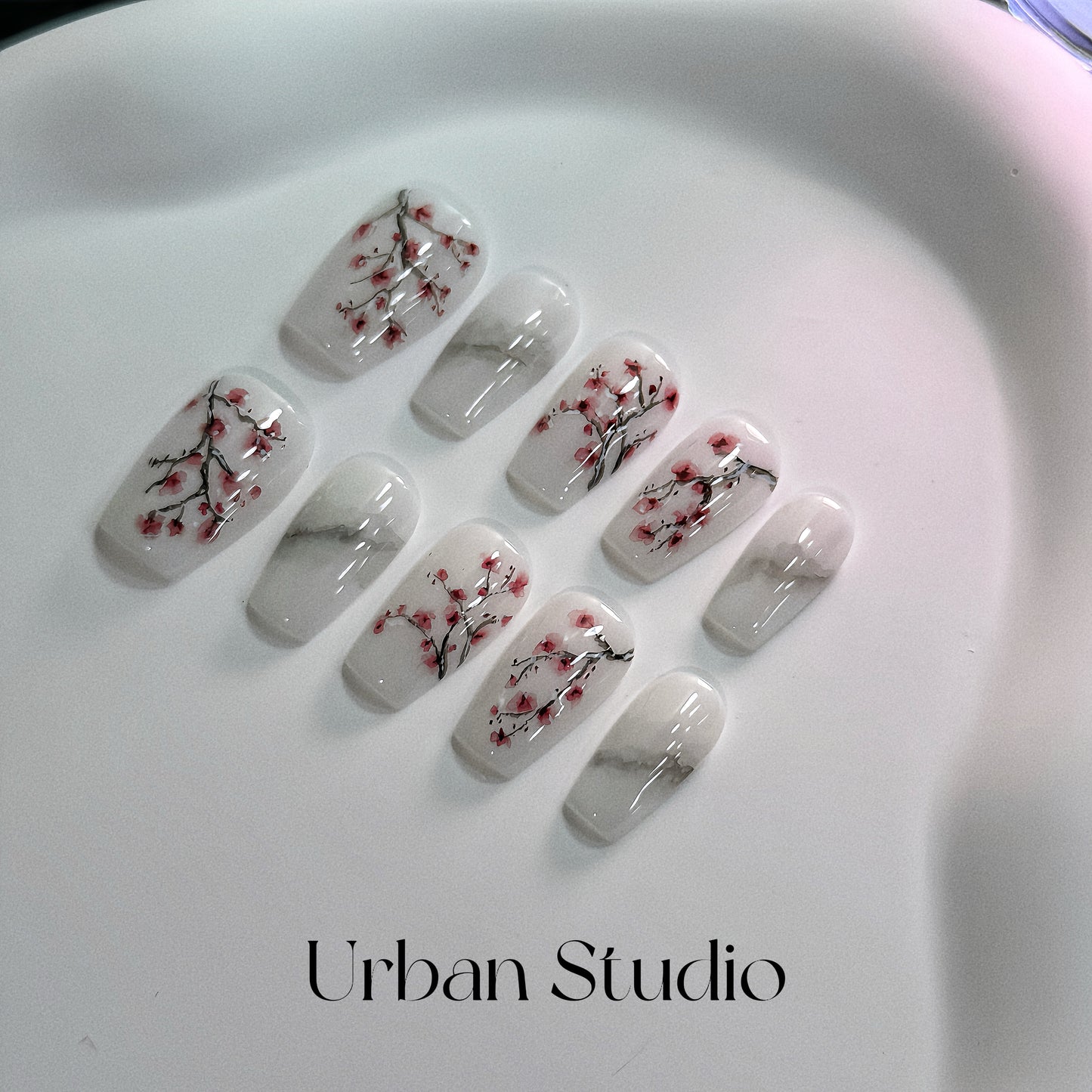 Cherry Blossom Serenity Press-On Nails