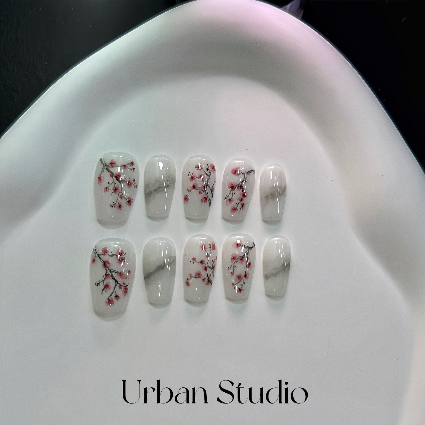 Cherry Blossom Serenity Press-On Nails