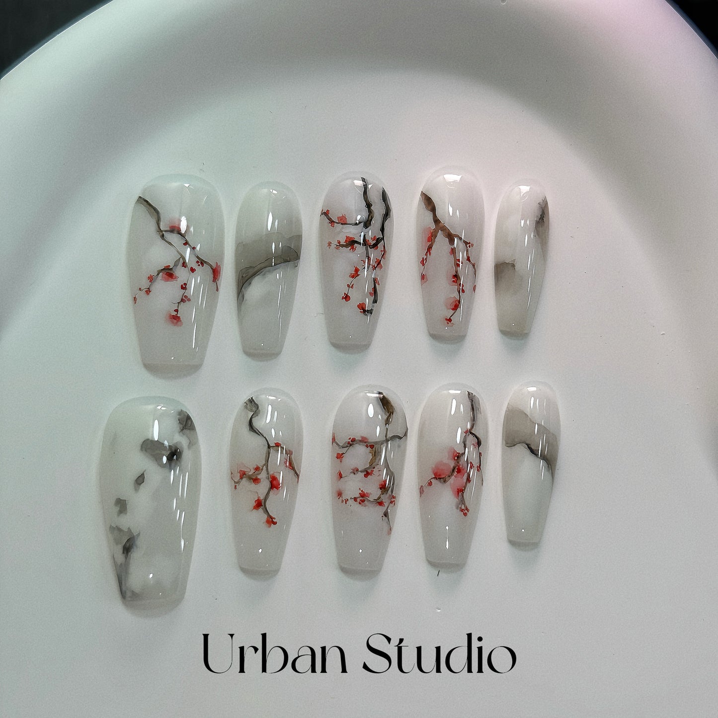 Cherry Blossom Serenity Press-On Nails