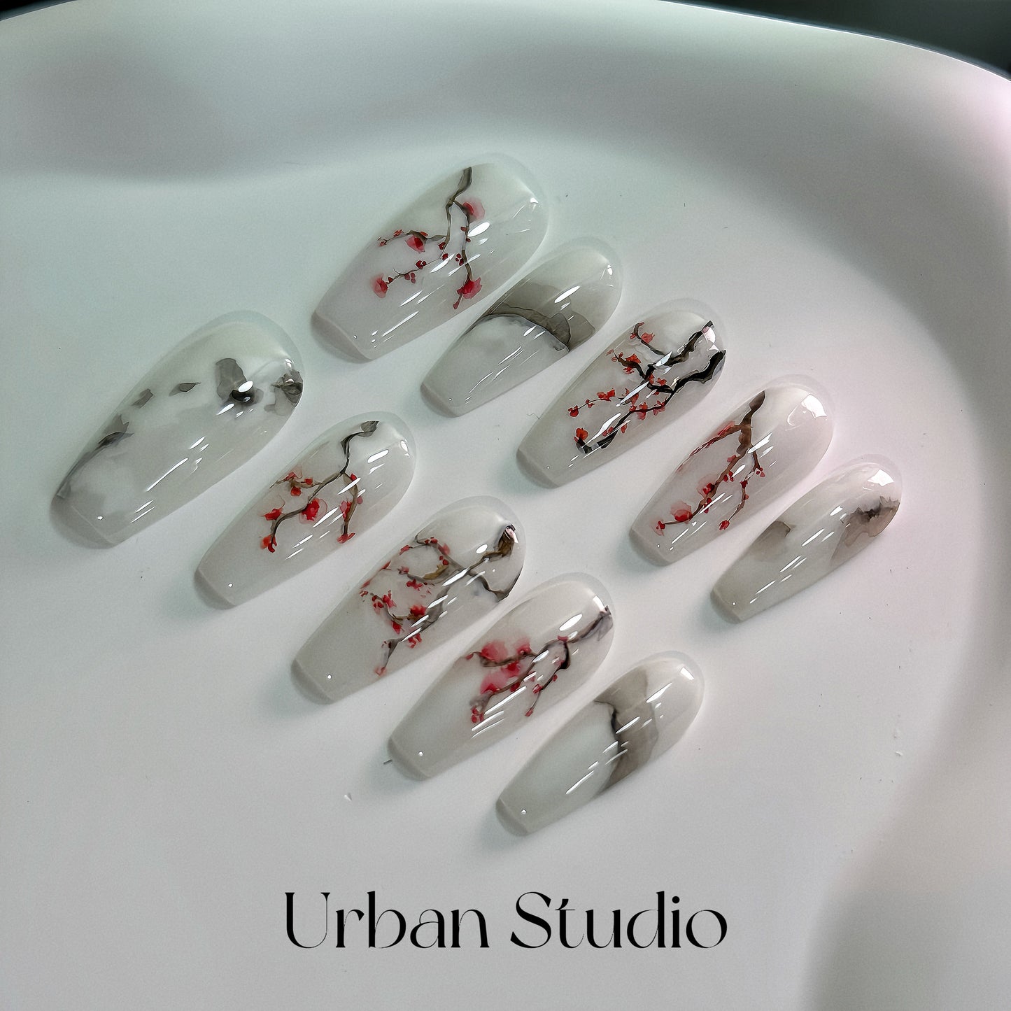 Cherry Blossom Serenity Press-On Nails