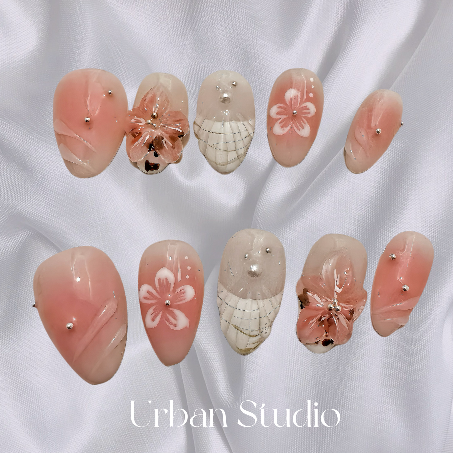 Blush Petals Press-On Nails